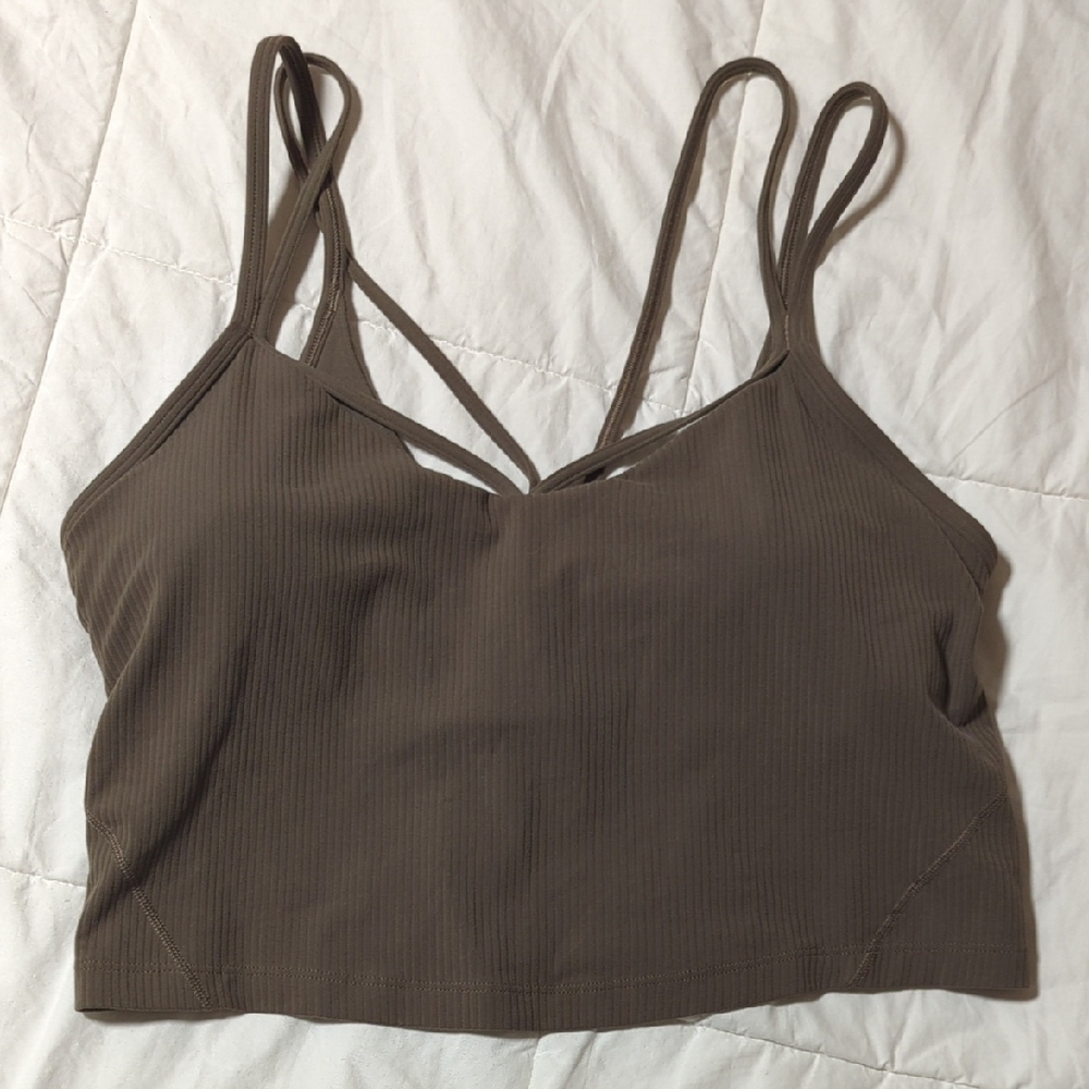 Lululemon Athletica Green Strappy Tank Top Sz 10